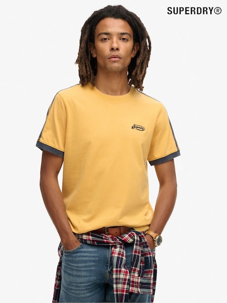 Superdry Gold 100% Cotton Essential Logo Retro T-Shirt (793554) | £27