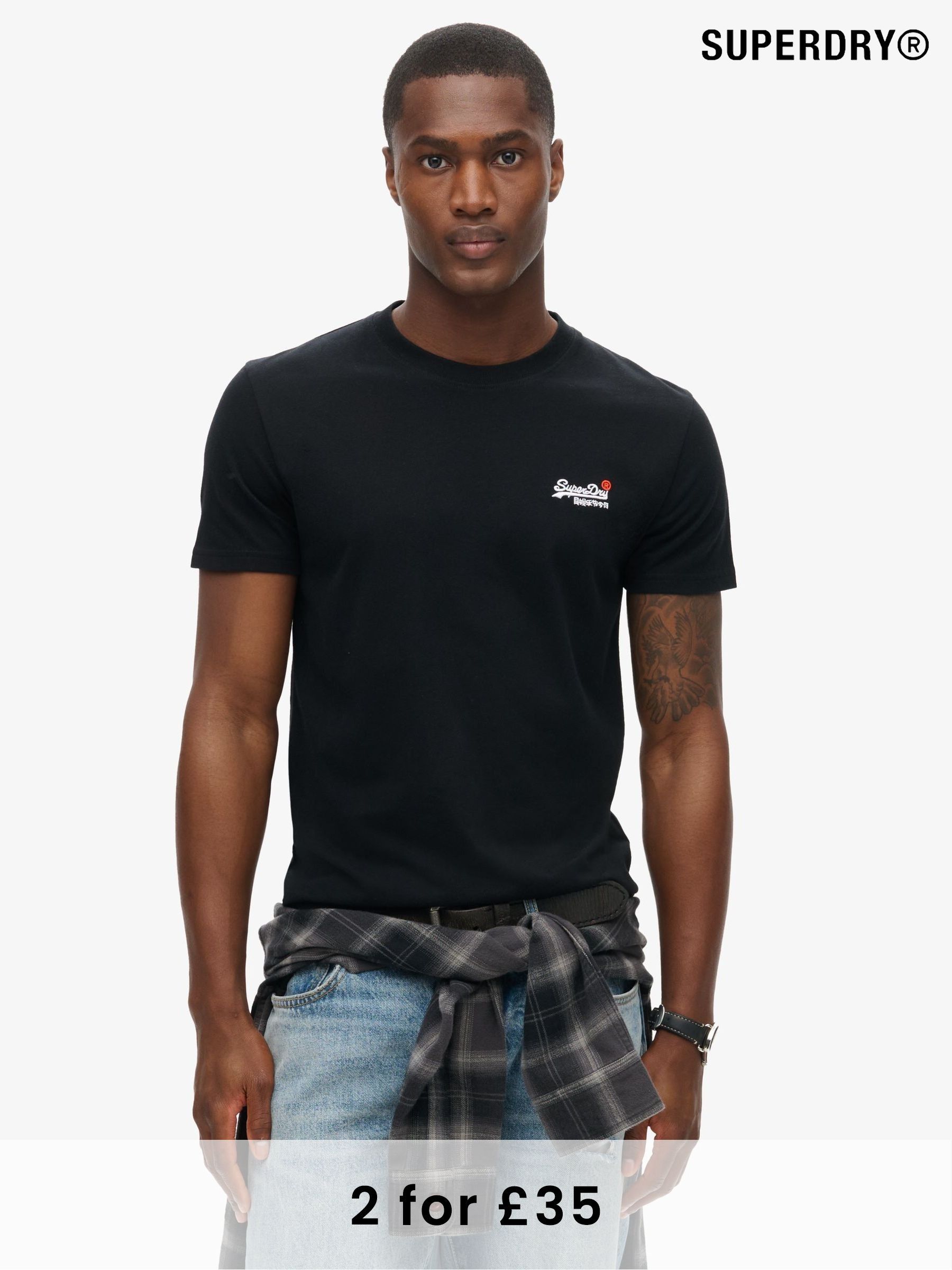Superdry T Shirts for Men Logo Plain T Shirts Next UK