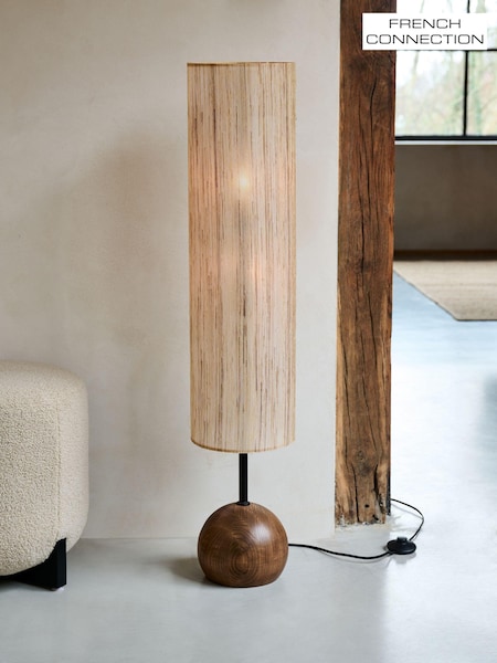 French Connection Wood Kinsha Floor Lamp (795226) | £295