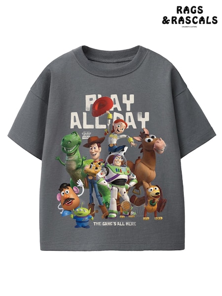 Grey - Rags & Rascals Disney Toy Story Play All Day T-shirt