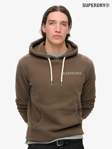 Superdry Dark Khaki Tattoo Graphic Hoodie (797121) | £60