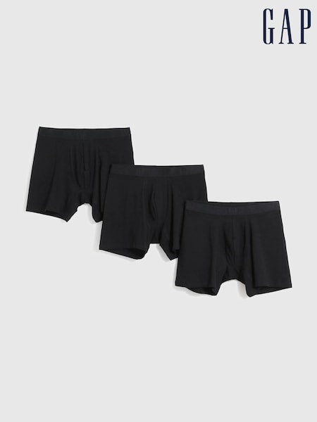 Gap Black Cotton Logo 3 Pack Boxers (799100) | £17