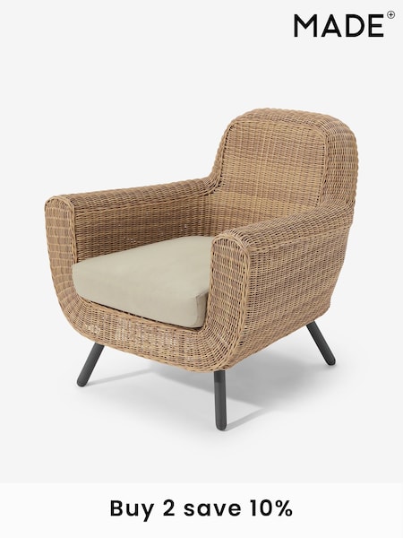 MADE.COM Natural Jonah Garden Armchair Polyrattan (800326) | £529