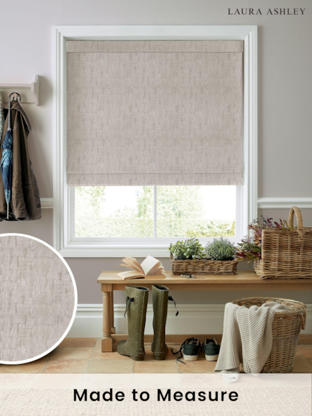Laura Ashley Natural Whinfell Made to Measure Roman Blind (800495) | £79