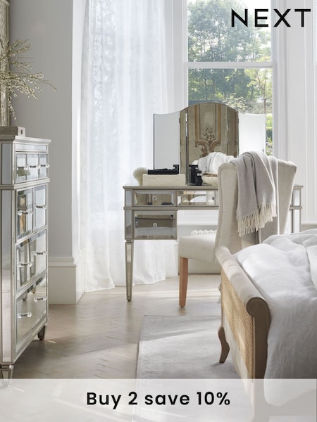 Silver Tri-Fold Dressing Table Mirror (800676) | £99