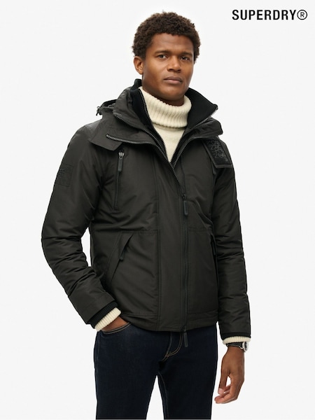 Superdry Black Hooded Mtn Winbreaker Jacket (802537) | £100