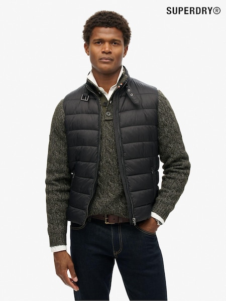 Superdry Black Lightweight Padded Gilet (804494) | £75