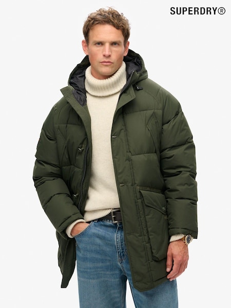 Superdry Olive Green Expedition Puffer Parka (805020) | £150