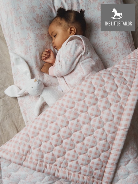 The Little Tailor 2 Pack Pink 100% Cotton Baby Fitted Jersey Cot Sheets (805474) | £36