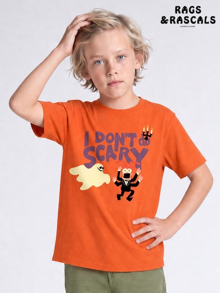 Orange - Rags & Rascals Disney Muppets Don't Do Scary Halloween T-shirt