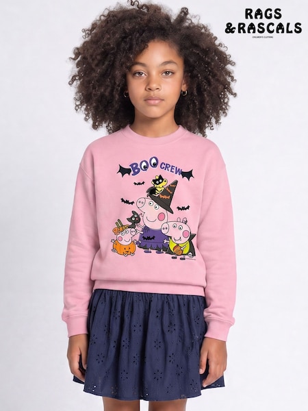 Pink - Rags & Rascals Hasbro Peppa Pig Boo Crew Halloween Sweatshirt