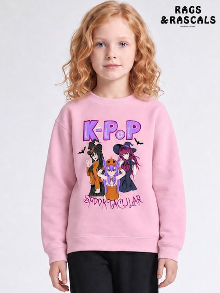 Pink - Rags & Rascals Halloween K-pop Spooktacular Sweatshirt