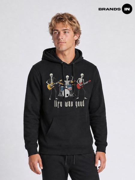 Black - Regular Brands In Halloween Life Was Good Hoodie