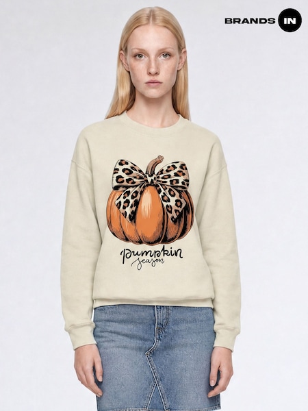 Natural - Brands In Halloween Pumpkin Seasons Sweatshirt
