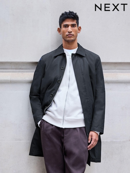 Blue Navy Shower Resistant Padded Trench Coat (806616) | £99