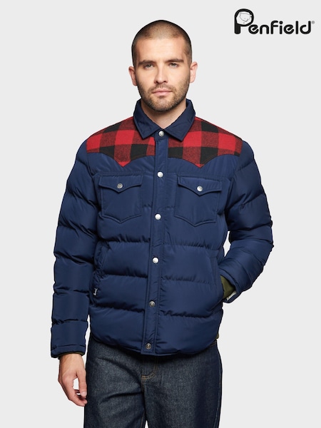 Penfield Blue Mens Rockford Primaloft Jacket (807146) | £200