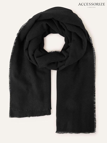 Accessorize Black Supersoft Grace Blanket Scarf (807814) | £23