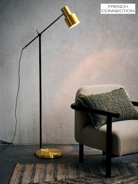 French Connection Black Sunaulo Floor Lamp (807926) | £125