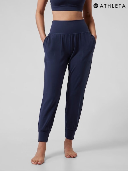 Athleta Blue Salutation High Waisted Pocket Yoga Joggers (807969) | £75