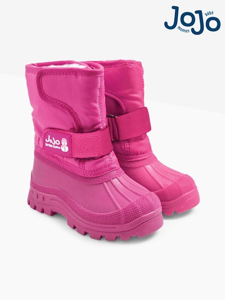 JoJo Maman Bébé Raspberry Alpine Snow Boots (808247) | £24