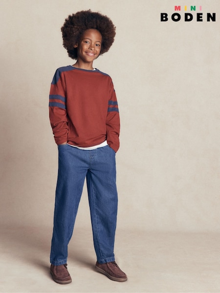 Blue - Boden Easy Straight Chino Trousers