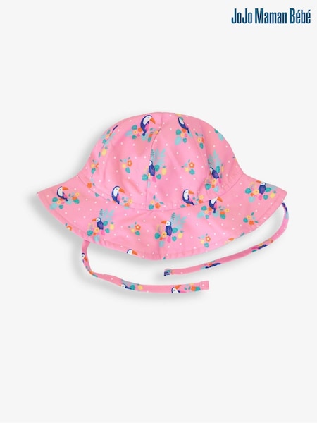 JoJo Maman Bébé Toucan Girls' Floppy Sun Hat (811864) | £14