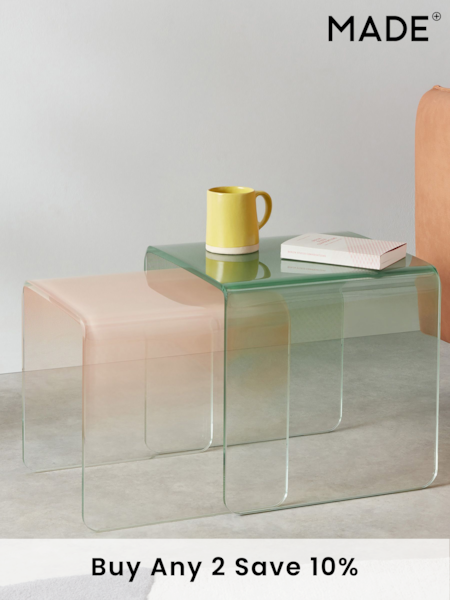 MADE.COM 2 Tone Hesta Nest of 2 Side Table (813486) | £199