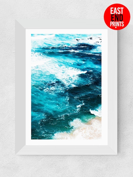 East End Prints White Sea Foam Print (813684) | £50 - £130
