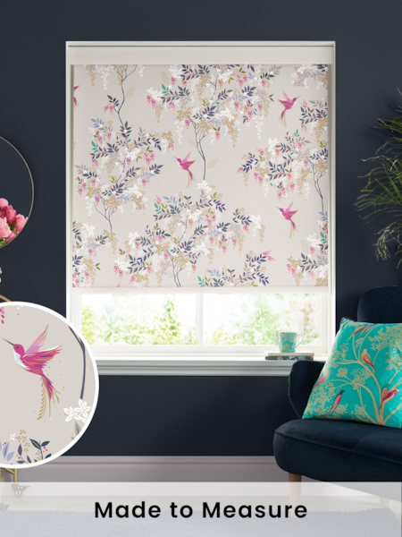 Sara Miller Natural Hummingbird Made to Measure Roller Blinds (814286) | £58