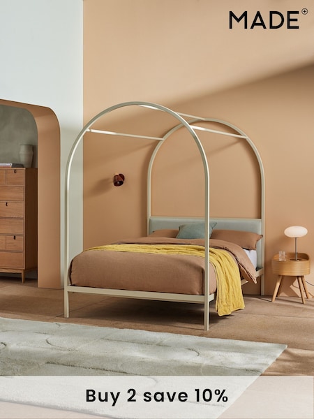 MADE.COM Putty Romy Four Poster Bed (814377) | £499 - £550