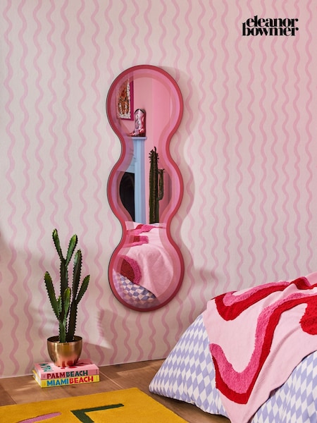 Eleanor Bowmer Pink/Red Ombre Wobble Mirror (814525) | £160