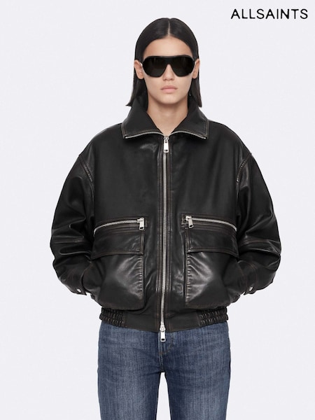 Brown - Allsaints Elisa Bomber Jacket