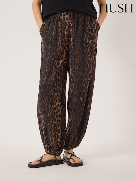 Animal - Hush Mako Leopard Balloon Hem Trousers