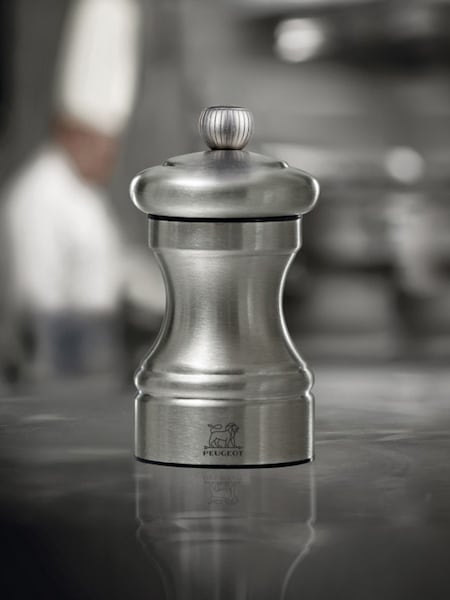 Peugeot Manual Salt Mill In Stainless Steel 10cm