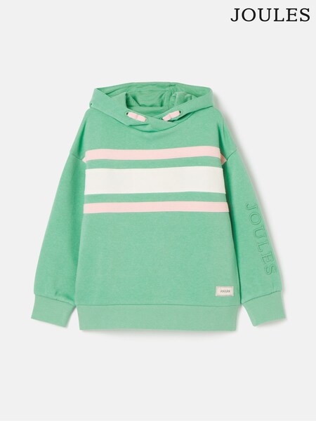 Joules Haley Green Colourblock Hoodie (817657) | £20 - £22