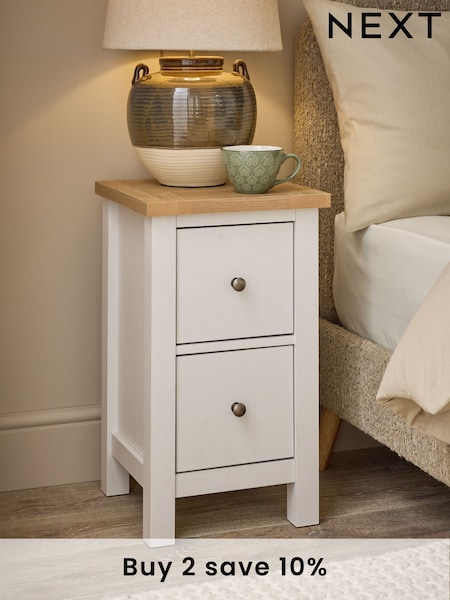 Chalk Malvern Paint Effect Set of 2 Bedside Table (818887) | £250