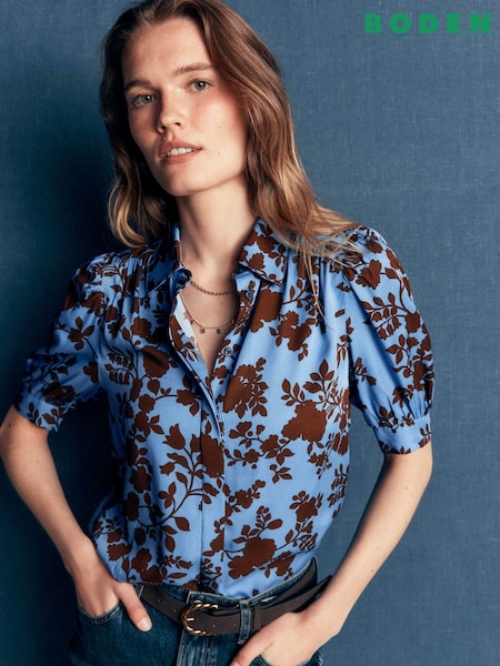 Blue - Boden Penelope Viscose Top
