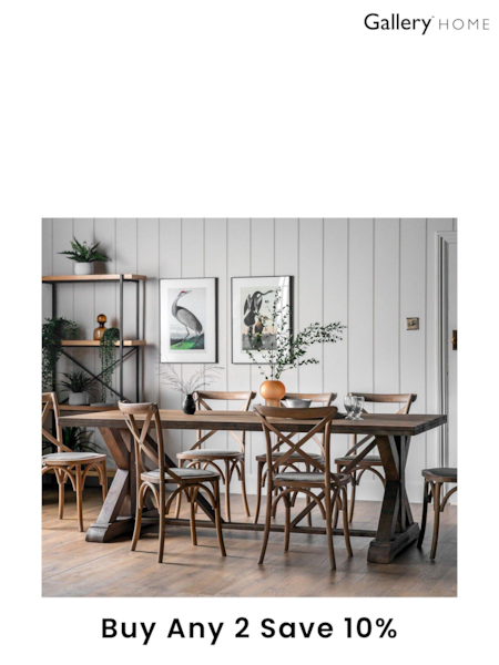 Gallery Home Natural Aurora Dining Table (820608) | £769