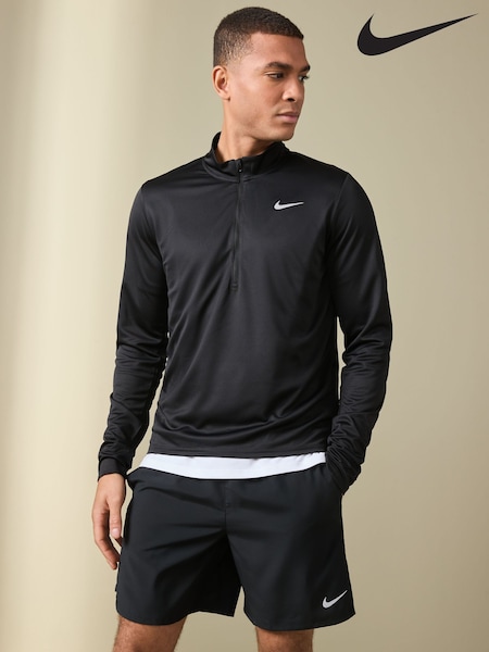 Nike Black Dri-FIT Pacer Quarter Zip Running Top (822148) | £45