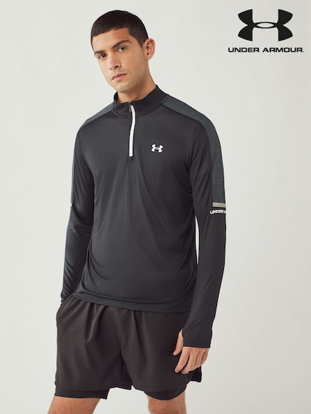 Under Armour Black Black Core+ Tech Quarter Zip Sweatshirt (822309) | £50