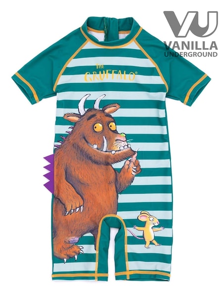 Vanilla Underground Green Gruffalo Boys Licensing Short Sleeve Swimsuit (822895) | £20