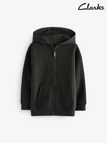 Clarks Black Zip Through Sweat Hoodie (823178) | £14 - £21