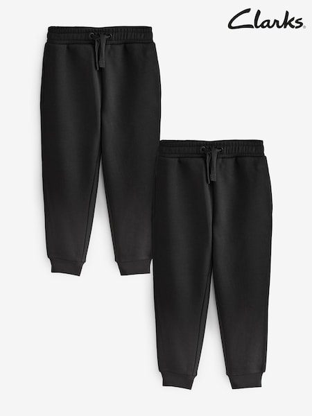 Clarks Black Sweat Joggers 2 Pack (823196) | £16 - £23