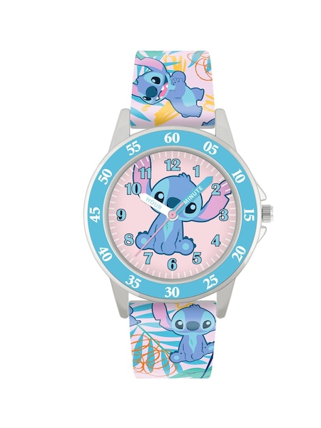 Peers Hardy Disney Lilo and Stitch Printed Blue Time Teacher Strap Watch (824336) | £20