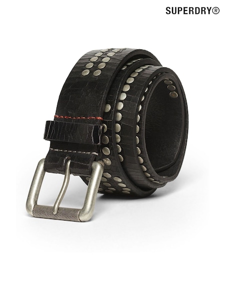 Superdry Black Logo Goods 100% Cotton Belt (824727) | £50