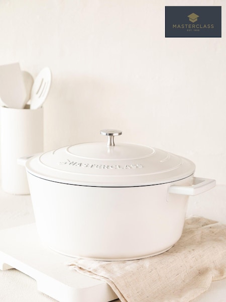 Masterclass Cream 5L Cast Aluminium Casserole Dish (825893) | £75