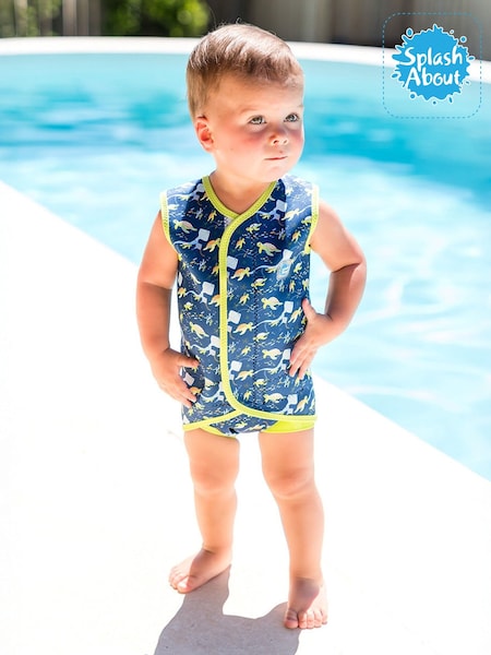 Turtle Tide Blue - Splash About Baby Wrap Wetsuit