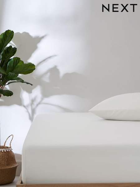 White Non Iron Simply Soft Extra Deep Fitted Sheet (826177) | £10 - £16