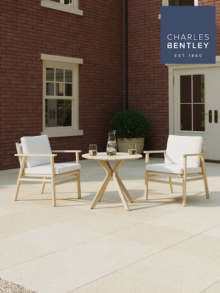 Charles Bentley Acacia And Weave Bistro Set