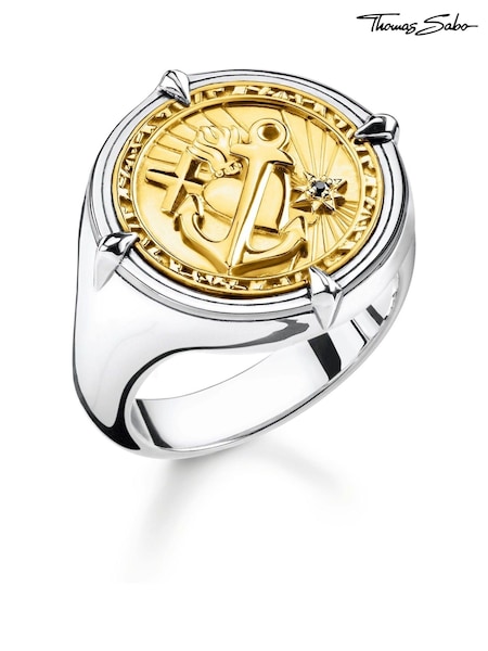 Thomas Sabo Gold Tone Faith, Love, Hope Ring (827462) | £195